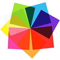 104 Pieces Cello Sheets Cellophane Wraps, 8 by 8 Inch for DIY Arts Crafts Decoration （Clear, Blue, Pink, Purple, Red, Orange, Yellow, Green）