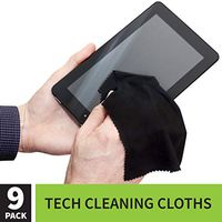S&T INC. Microfiber Tech Cloths for iPhone, iPad, Android, smartphones, PC, Mac, Laptop screens