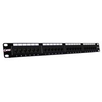 Patch Panel Cat 5e 24 Ports 110 IDC Black