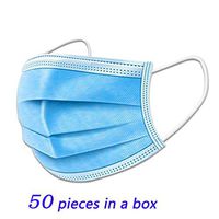 YIZERUIERL 50 Pcs Face MA SK Earloop Mouth MA SK Protection and Personal Health Professional 3-Layer Anti Dust Breathable