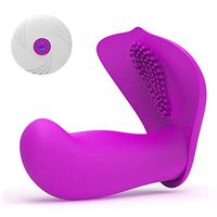 Wireless Portable Massager, 10 Speed Frequency Waterproof Massager with Remote Control for Neck Relaxation and Back （Purple）