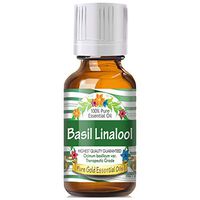 Pure Gold Linalool Basil Essential Oil, 100% Natural & Undiluted, 30ml