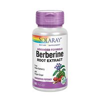 Solaray Berberine Root Extract Advanced Formula | Indian Barberry w/ Oregon Grape | AMPK Activator | Immune, Digestion & Metabolism Support | 60ct