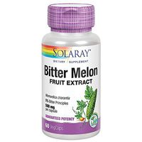 Solaray Bitter Melon Fruit Extract 500mg 5% Bitter Principles | Healthy Blood Sugar Support | Lab Verified | 60 VegCaps