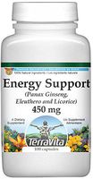Energy Support - Panax Ginseng, Eleuthero and Licorice - 450 mg (100 Capsules, ZIN: 517246) - 2 Pack
