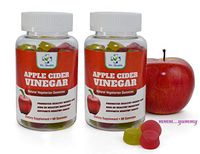 2 Bottles Natural Apple Cider Vinegar Gummies - for Weight Loss – Helps Diet Plan & Appetite Suppressant with Enhanced Ginger Dry Extract Chewable Diet Supplement for Women Men Detox & Body Cleanse