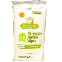 Babyganics The Grime Fighter All-Purpose Surface Wipes - 25 Wipes