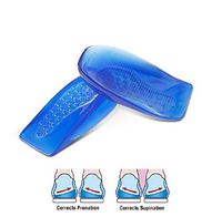 SOHAPY Silicone Posture Corrective Heel Cups Shoe Inserts for Sore Heel Pain for Women and Men Corrective Over-Pronation Supination Shoe Inserts 1 Pair Large (Large)