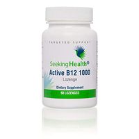 Active B12 1000 | 1000 mcg of B12 as Adenosylcobalamin and Methylcobalamin | Supports Healthy Metabolism, Methylation, Cognitive Health | 60 Lozenges | Seeking Health