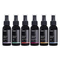 Mask Toilet Spray, Mixed Fragrance (Inc Black Raspberry & Vanilla, Salted Caramel Ice Cream, Cotton Candy), 2-Ounce (6 Pack), Deodorizer Bathroom Spray