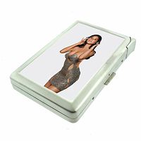 Oklahoma City Pin Up Girls OKC D3 Cigarette Case Lighter Smoking King Size Cigarettes Silver Metal Wallet 4" X 2.75" RFID Protection