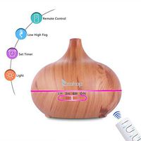 rowna Aroma Diffuser, 14W 110V 500ml 7 LED 6 Hours Essential Oils Diffuser with White Controller US Plug, for Masking Odors Prevent Dry