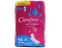 Carefree Acti-Fresh Body Shape Pantiliners Long To Go Unscented - 42 Liners, Pack of 3 (Packaging May Vary)