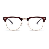 Unisex Blue Light Blocking Glasses Square/Half Frame Eyeglasses Frame Anti Blue Ray for Computer Game Eyewear