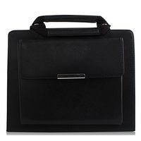 iPad Pro 12.9 Case 2017,YiMiky PU Leather Durable Lighweight Bussiness Traveling Handbag for Men Book Folio Style Multi Angle Stand Protective Cover for iPad Pro 12.9(2015/2017)(SW-Black)