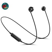 Bluetooth Headphones, Magnetic Stereo Wireless Headset. Noise Canceling Earphones Sport Sweatproof Headset. Compatible with Phone XSX/8/7/6/Android (w2-Black)