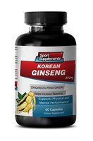 Korean Ginseng Supplement - Korean Ginseng 350mg - Boost Testosterone Levels, Enhance Vitality and Sex Drive, Improve Sexual Function and Stamina, Promote Endurance (1 Bottle 60 Capsules)
