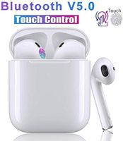 Wireless Earbuds Bluetooth 5.0 with Charging Case Waterproof TWS Stereo Headphones in-Ear Built-in Mic Headset Premium Sound with Deep Bass for Sport Earphones