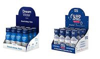 Dream Water Natural Sleep Aid, 12 Snoozeberry & 12 Nectar- Special 24 Count Supply - GABA, MELATONIN, 5-HTP, 2.5oz Shot- Top Rated - Non-Habit Forming