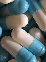 Empty Gelatin Capsules Size 3 Light Blue & White (500)