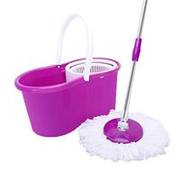 SHUTAO 360-Degree Rotary Head Stretchable Ultra Slim Mop Purple