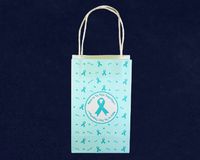 Teal Ribbon Gift Bags (Wholesale Pack - 25 Bags)