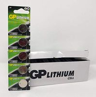 GP CR2032 Lithium Coin Cell Batteries - Pack of 5