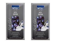 2 Pack Woly Heel Grips, Prevents Slipping & Blistering in Shoes. Made in Germany.