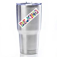 Be Kind Small Sticker - Colorful Watercolor Inspirational Decal by Megan J Designs Laptops Windows Cars Vinyl Sticker