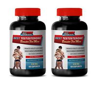 Testosterone Booster Extra Strength - Best Testosterone Booster for Men - Male Enhancement Complex - tribulus and Horny Goat Weed - 2 Bottles 120 Capsules