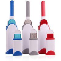 AKL Pet Hair Remover Brush Cat Hair Remover, Pet Hair Remover, Double-Sided Pet Fur Lint Brush Wish Self-Cleaning Base, Perfect for Clothing, Furniture, Carpet, Bedding,Red