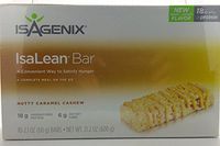 Isagenix Isalean® Bars- Nutty Caramel Cashew- 10 Bars/2.1oz (18g of Protein/6g Fiber)