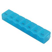 Weekly Pill Organizer, Large Capacity Push Button Travel 7-Day Weekly Drug Boxs for Pills/Vitamin/Fish Oil/Supplements