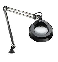 Luxo 18115BK Illuminated Magnifier, KFM LED, Edge Clamp, 45" Arm, 5" Diopter
