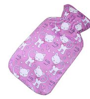 Safe Hot Therapies Warm Hands PVC Hot Water Bottle with Detachable Cloth Cover 0.85 Litre(Cat)