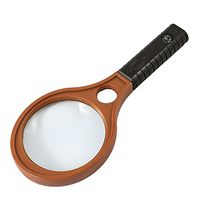 uxcell® Handheld 75mm Lens 2X 4X Multiple Magnifier Magnifying Compass