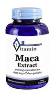 Maca Extract 1600mg 200 Capsules - (Non-GMO, Gluten Free, GMP) Promotes Stamina and Energy - Made in USA - All Vitamin Premium