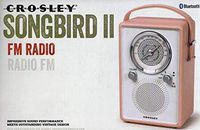 Crosley Songbird II FM Radio Bluetooth CR3034A AUX Input (Blush)