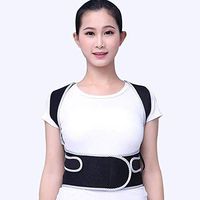 SPLY DTEM (Back Support Belt - Abdominal Correction Belt Children's Backbone Artifact Correction for Men and Women Invisible Sitting (Color: Blue, Size: M) (Color : Black, Size : Small)