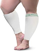 Vagabond Wide Calf 2XL Graduated Compression Socks Sleeves-Soothing Comfy DVT Large Cuffs - Great for Travel