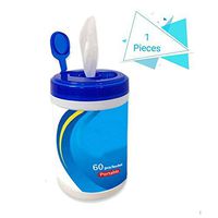 H&Y 60 Sheets/Pack Alcohol Wipes Disposable Wipesportable 75%Alcohol Wet Wipes Antiseptic Cleaning Sterilization Wipes Wet Wipes for Tourism Hotel Restaurant Home Office Car Toy