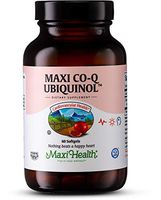Maxi Health Coq Ubiquinol -"100 mg" - Bio-Available Form of Coenzyme Q10-60 one Piece Softgels - Kosher