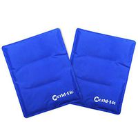 WORLD-BIO Large Flexible Hip Ice Pack 2 packs for Injuries, Hot & Cold Therapy Pad for Shoulder, Back, Knee, Leg, Thigh, Soothing Pain from Bruises & Sprains, Muscle Aches, Stiff Joint, 11" x 14" Blue