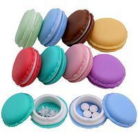 Mini Pill Case,8pcs Macaron Jewelry Boxes Portable Travel Pill Boxes Jewelry Case Kids Party Favor Boxes