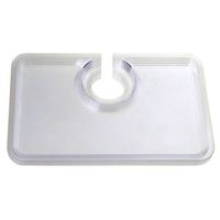Homeford Clear Plastic Plates with Cup Holder, 12-Piece (8-Inch)