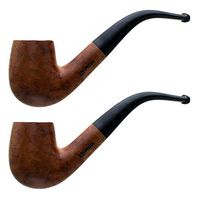 2pk La Croix Briar Bent-Billiard Pipe - Medium