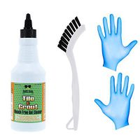 Powerful Grout Cleaning Gel-Natural, Bleach-Free, Non-Toxic – Deep Penetrating Plant Based Ingredients Eliminate All Black Stains in Showers, Bathrooms, Kitchens and More-Large 16 OZ - Combo Pack