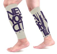 LEVEIS American Statue of Liberty New York City Compression Sleeves 1 Pair, Leg Performance Support for Shin Splint Calf Pain Relief Men & Women Guards Sleeves for Running Cycling
