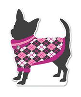Punch Studio Lily McGee Pooch Holiday Collection Small Die-Cut Dog Lover Note Pad (Little Dog)