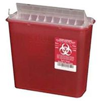 WP000-PT 141020 141020 Container Sharps Disposal System Red 5qt 20/Ca Plasti-Products Inc